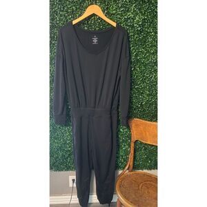 Sweaty Betty Gary Longsleeve Jumpsuit Black Gym Yoga Black Size M Medium